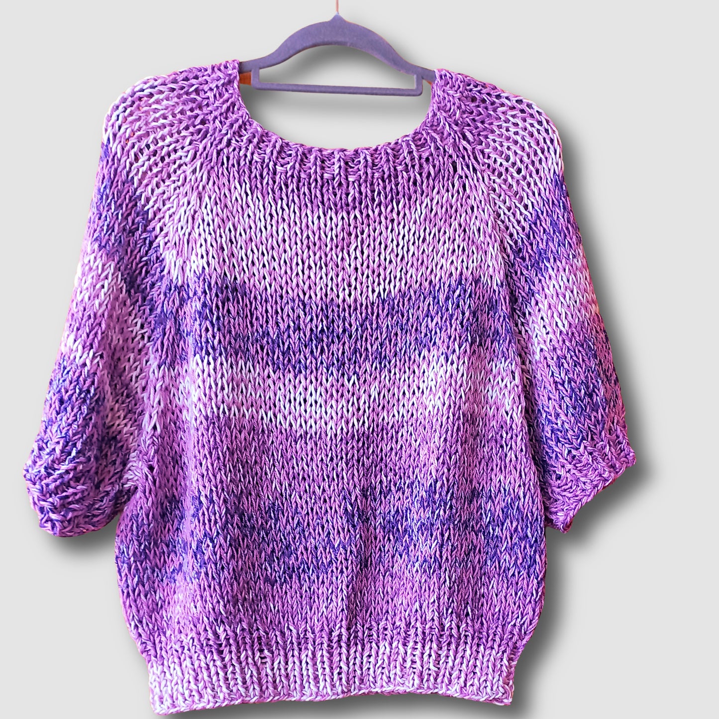 Purple Rainbow Short Sleeve Top