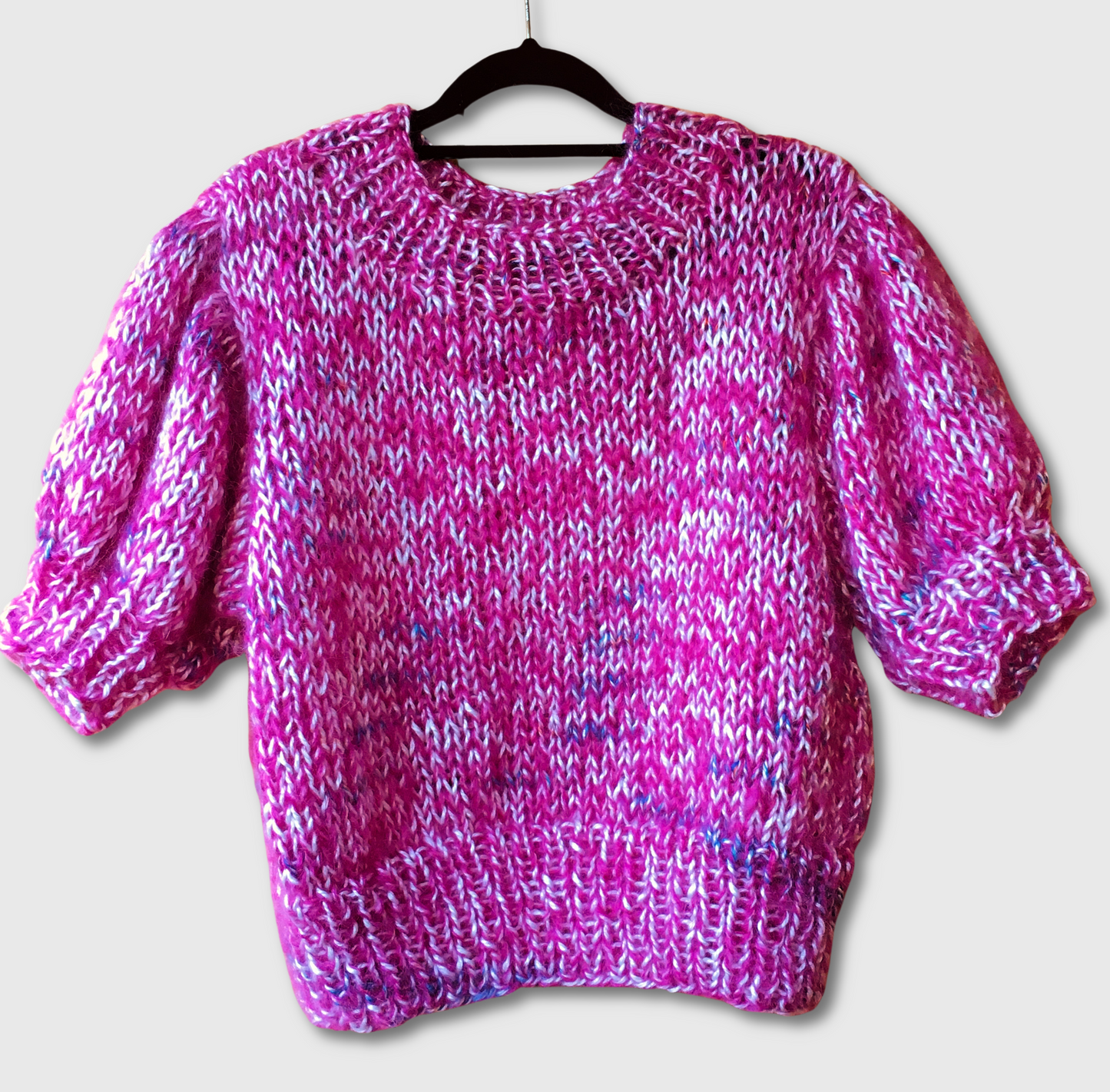 Mohair blend Puff Sleeve Top